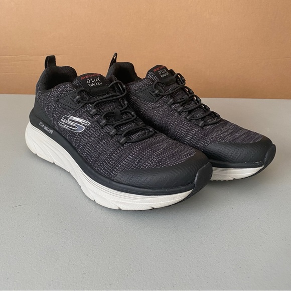 Skechers Black and White Athletic Sneakers - Picture 2 of 9